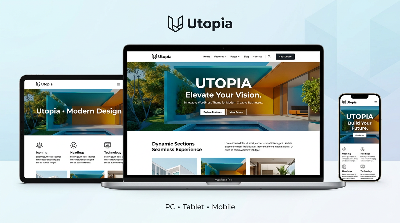 Utopia-Wordpress theme-